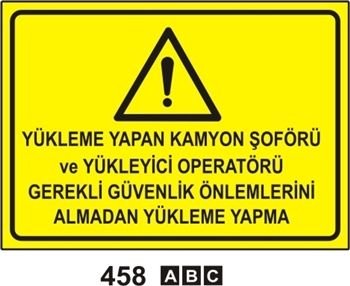 Yükleme Yapan Kamyon Şöförü 35x50 cm PVC(Plastik) 0,50mm