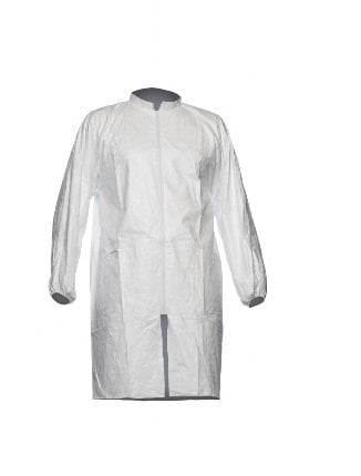 DuPont Tyvek 500 Labcoat PL30 3 Cepli Çıtçıtlı Laboratuvar Önlüğü