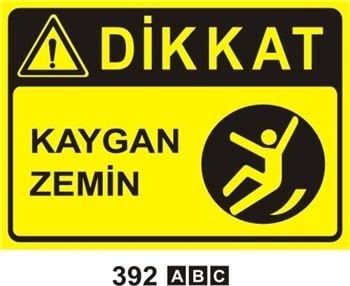Dikkat Kaygan Zemin 25x35 cm Dekota (Forex) 3mm