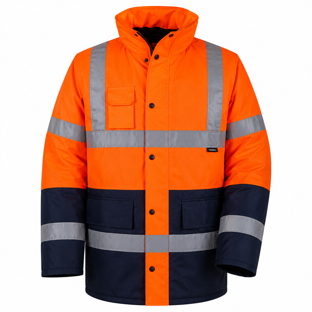 Vızwell Vwjk05 300D Oxford İki Renkli Reflektörlü İçi Kapitoneli Parka