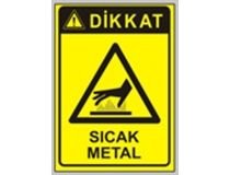 Dikkat Sıcak Sıvılar 50x70 cm Dekota (Forex) 3mm