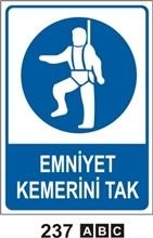 Emniyet Kemerini Tak 35x50 cm PVC(Plastik) 0,50mm