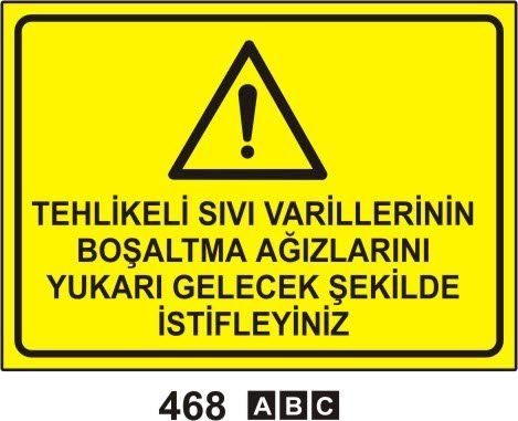 Tehlikeli Sıvı Varillerinin Boşaltma Ağızlarını Yukarı Gelecek Şekilde İstifleyiniz
