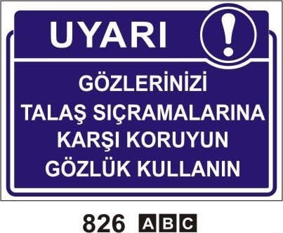 Gözlerinizi Talaş Sıçramalarına Karşı Koruyun Gözlük Kullanın
