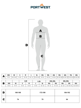 Portwest BIZ5 - Bizweld Iona FR Alev Almaz Tulum Siyah