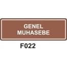 Genel Muhasebe 10x15 cm Sticker (Yapışkanlı) Etiket