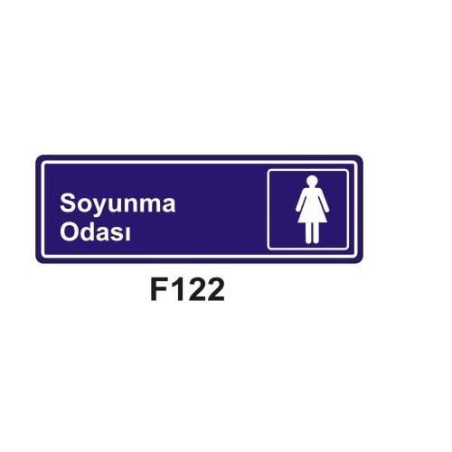 Soyunma Odası 10x15 cm Sticker (Yapışkanlı) Etiket
