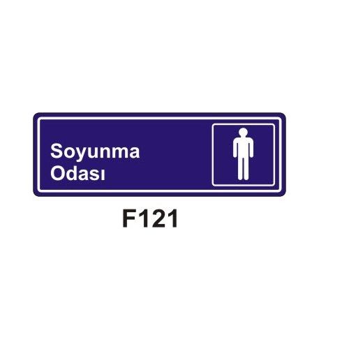 Soyunma Odası 10x15 cm Sticker (Yapışkanlı) Etiket
