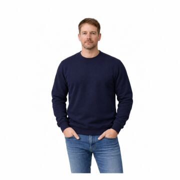 Lacivert Bisiklet Yaka Sweatshirt