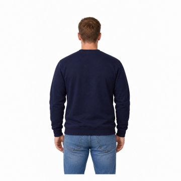 Lacivert Bisiklet Yaka Sweatshirt