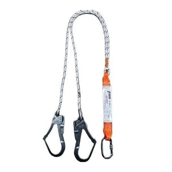 Karam Çift Kancalı Şok Emicili Karabinalı Lanyard