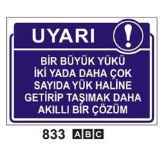 Bir Yükü İki Yada Daha Çok Sayıda Yük Haline Getirip Taşımak Daha Akıllı Bir Çözüm 50x70 cm Dekota (Forex) 3mm