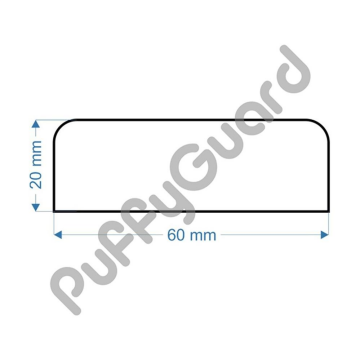 Puffyguard I Kenar Köşe Koruyucu Sünger 60 x 20 x 1000 mm