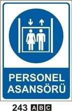 Personel Asansörü 25x35 cm PVC (Plastik) 0,50mm