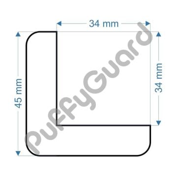 Puffyguard L2 Kenar Köşe Koruyucu 34 x 34 x 1 Mt
