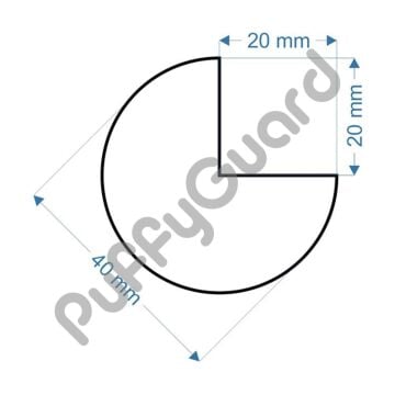Puffyguard C1 Kenar Köşe Koruyucu Ø40 x 1000 mm