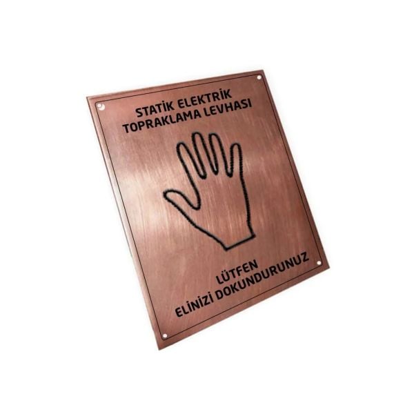 Bakır Statik Topraklama Levhası