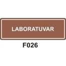 Laboratuvar 10x30 cm Dekota (Forex) 3mm Levha