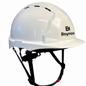 Baymax SL 1108 Alt Tekstil İçlik Baret 4 Nokta Çene Kayışlı Beyaz