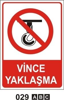 Vince Yaklaşma 35x50 cm Sticker (Yapışkanlı) Etiket