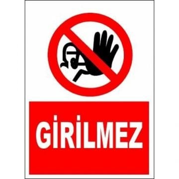Girilmez 35x50 cm Saç (Galvaniz) 0,50mm