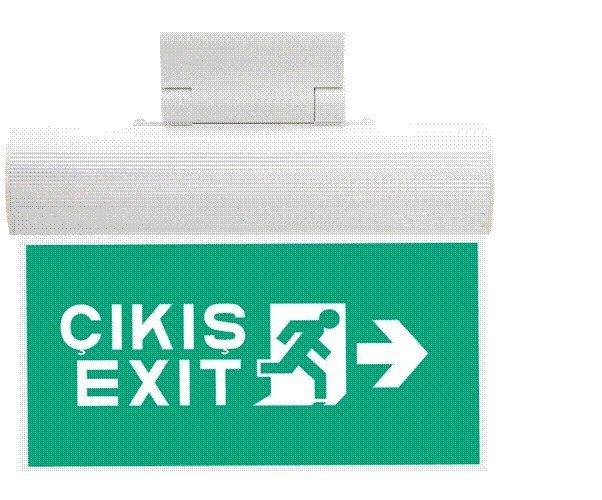 Orion Acil Çıkış Yönlendirme Armatürü AŞAĞI YÖN