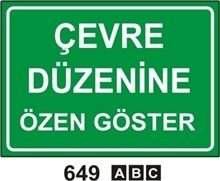 Çevre Düzenine Özen Gösteriniz 25x35 cm Dekota (Forex) 3mm
