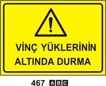 Vinç Yüklerinin Altında Durma 50x70 cm Dekota (Forex) 3mm