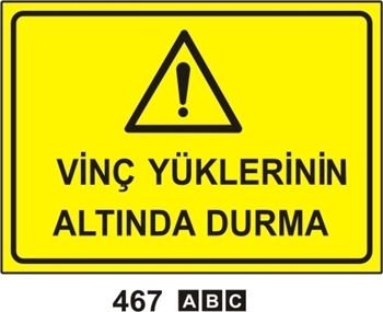 Vinç Yüklerinin Altında Durma 50x70 cm Dekota (Forex) 3mm