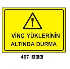 Vinç Yüklerinin Altında Durma 50x70 cm Dekota (Forex) 3mm
