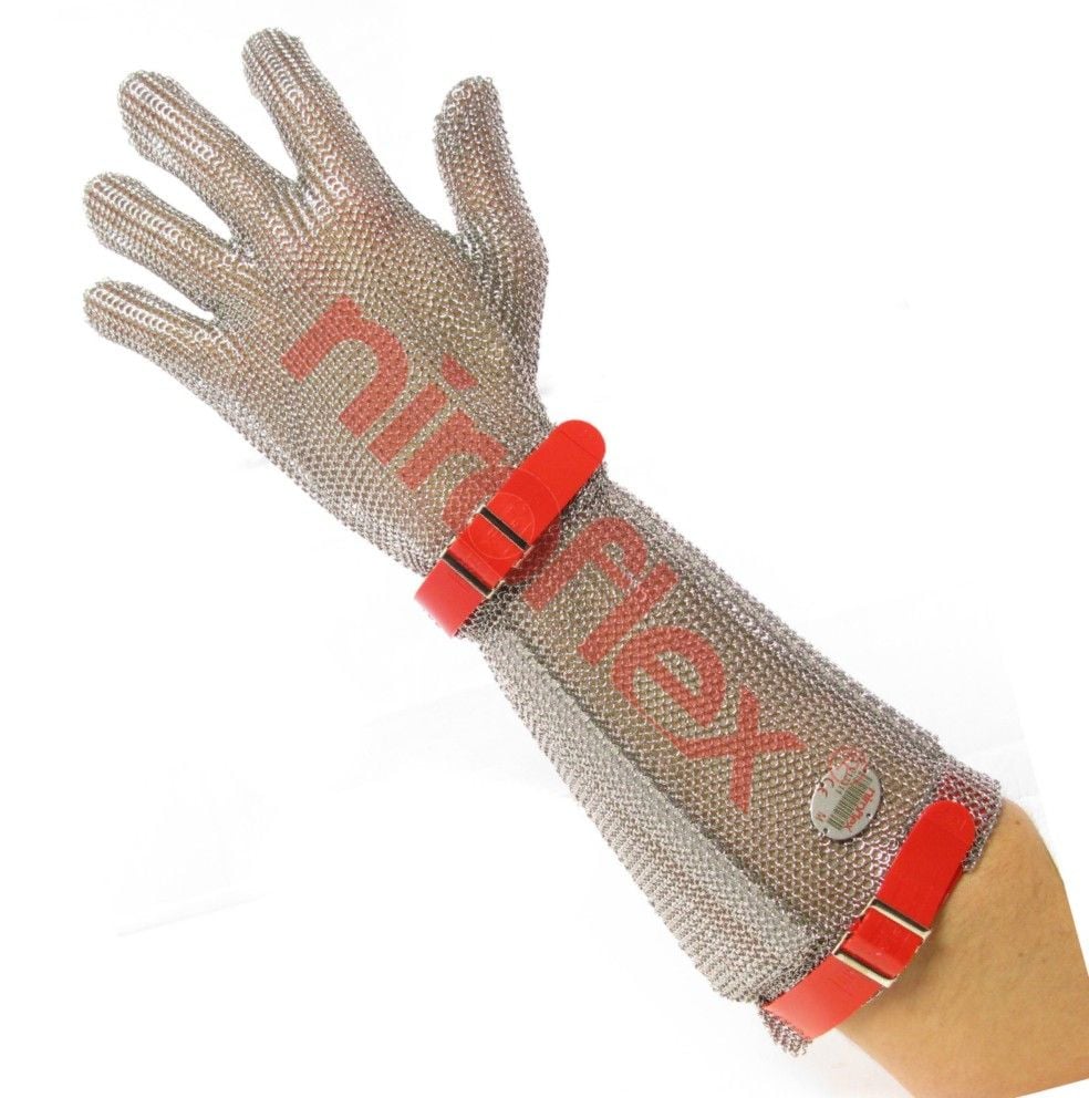 Niroflex Easyfit Çelik Örgü Kasap Eldiveni Uzun M BEDEN