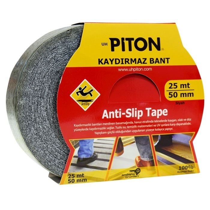 Merdiven Kaydırmaz Bant 50mm x 25 m Siyah
