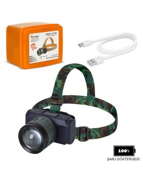 Watton Wt-719 4200 Lümen Şarjlı Sensörlü Göstergeli Kafa Lambası