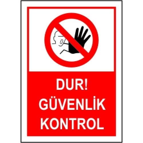Dur Güvenlik Kontrol 35x50 cm Saç (Galvaniz) 0,50mm