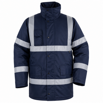 Vızwell Vwjk01-N 300 D Oxford Reflektörlü İçi Kapitoneli Su Geçirmez Parka