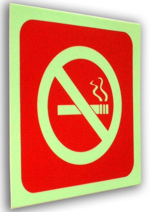 Sigara İçilmez İşaret 14,5x14,5 cm Pvc Üstü Fotolümen