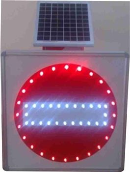Güneş Enerjili Ledli Taşıt Giremez Levhası