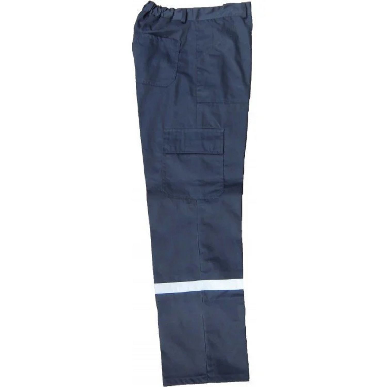 Gabardin Gri Reflektörlü Kışlık İş Pantolonu- Cepli