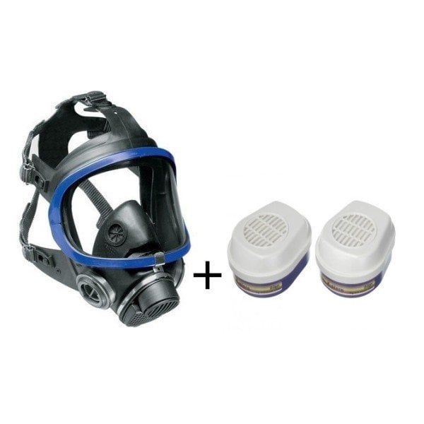Dräger 5500 Tam Yüz Gaz Maskesi + A1B1E1K1Hg-P3 Filtre Set (6738817)