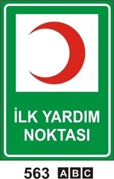 İlk Yardım Noktası 35x50 cm PVC (Plastik) 0,50mm