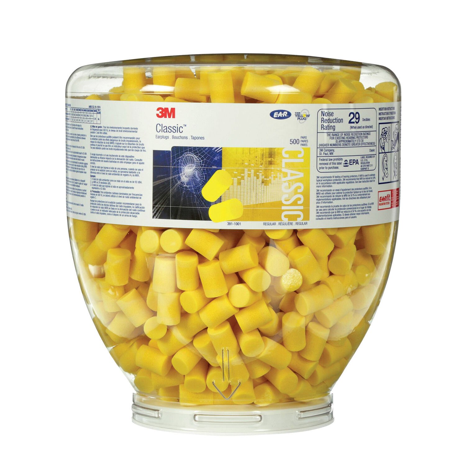3M PD01001 E.A.R. Classic Refill 500’lü Damacana (Dispansere Uygun)