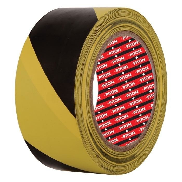 Yer İşaretleme Bandı Sarı-Siyah  50 mm x 30 mt