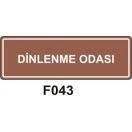 Dinlenme Odası 10x15 cm Sticker (Yapışkanlı) Etiket