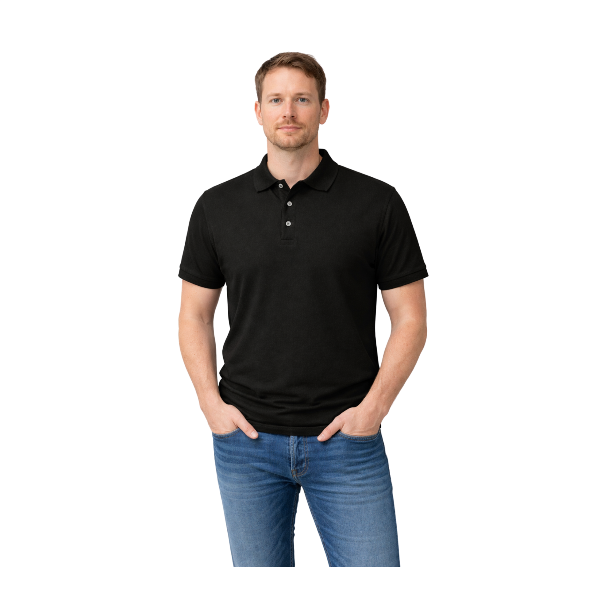 Siyah Polo Yaka Tişört