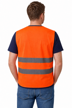 Reflektörlü Turuncu İkaz Yeleği