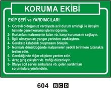 Koruma Ekibi 35x50 cm PVC(Plastik) 0,50mm