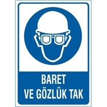 Baret ve Gözlük tak 35x50 cm Saç (Galvaniz) 0,50mm