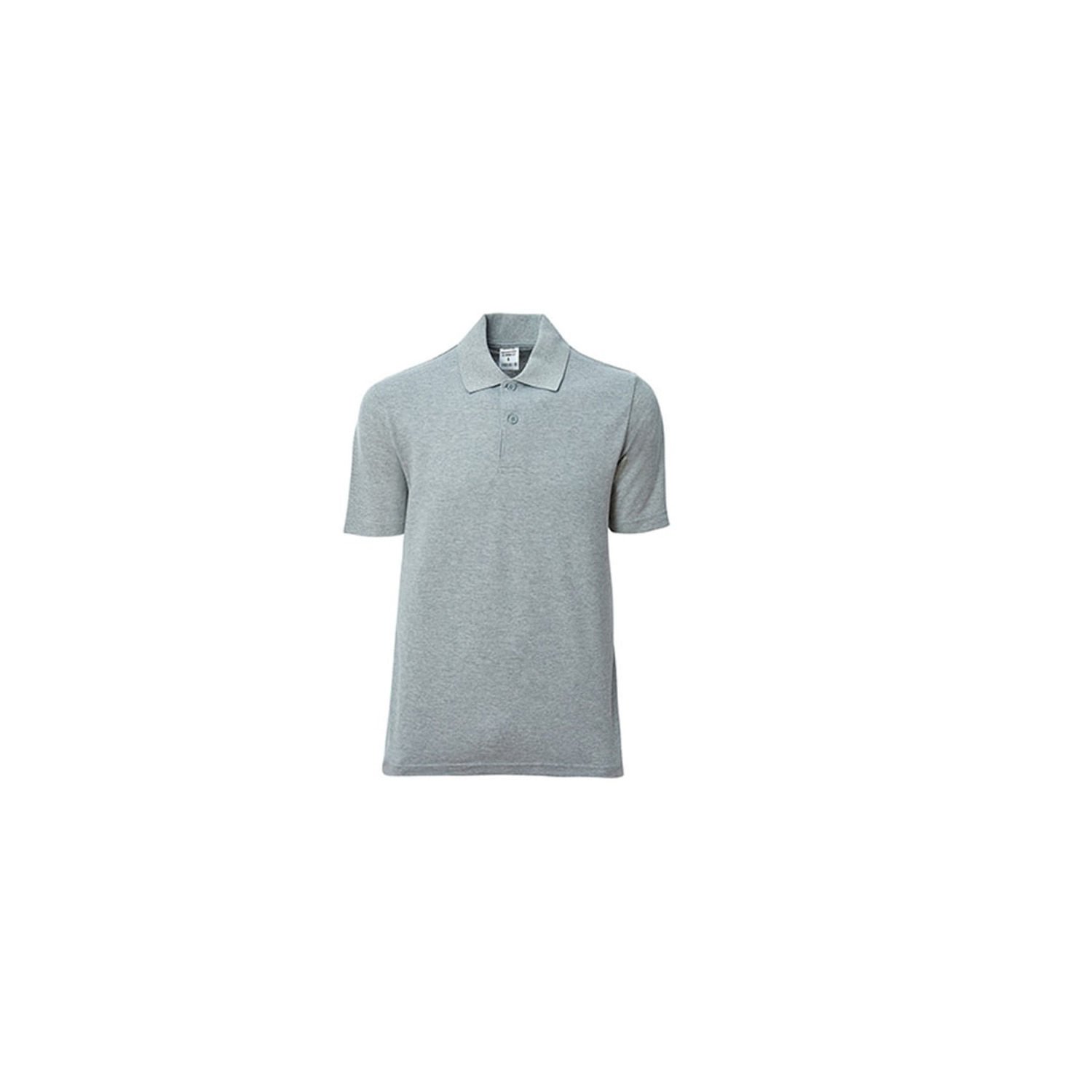 Polo Yaka Gri T-Shirt M