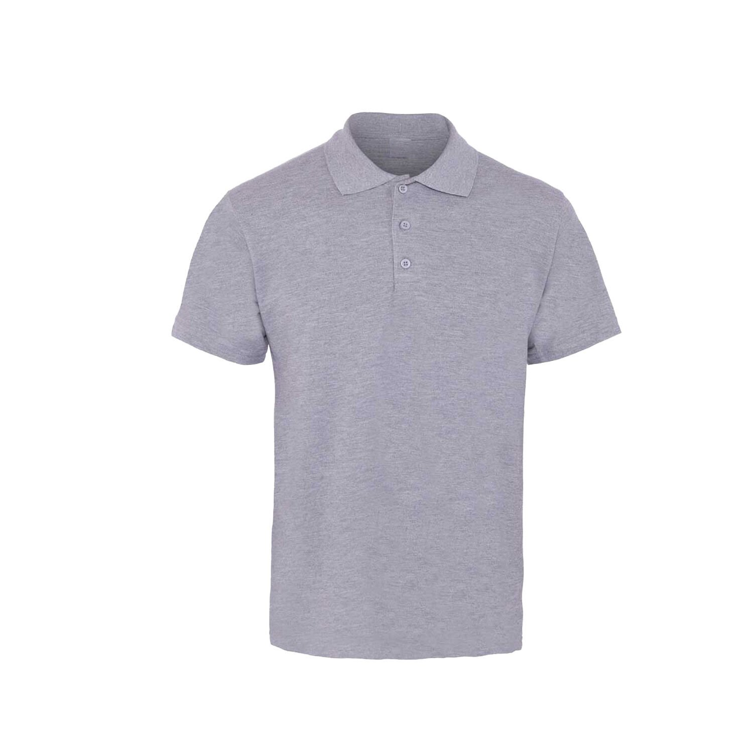 Gri Polo Yaka Tişört XL